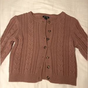 Nude/Light pink Cable Nit Sweater
